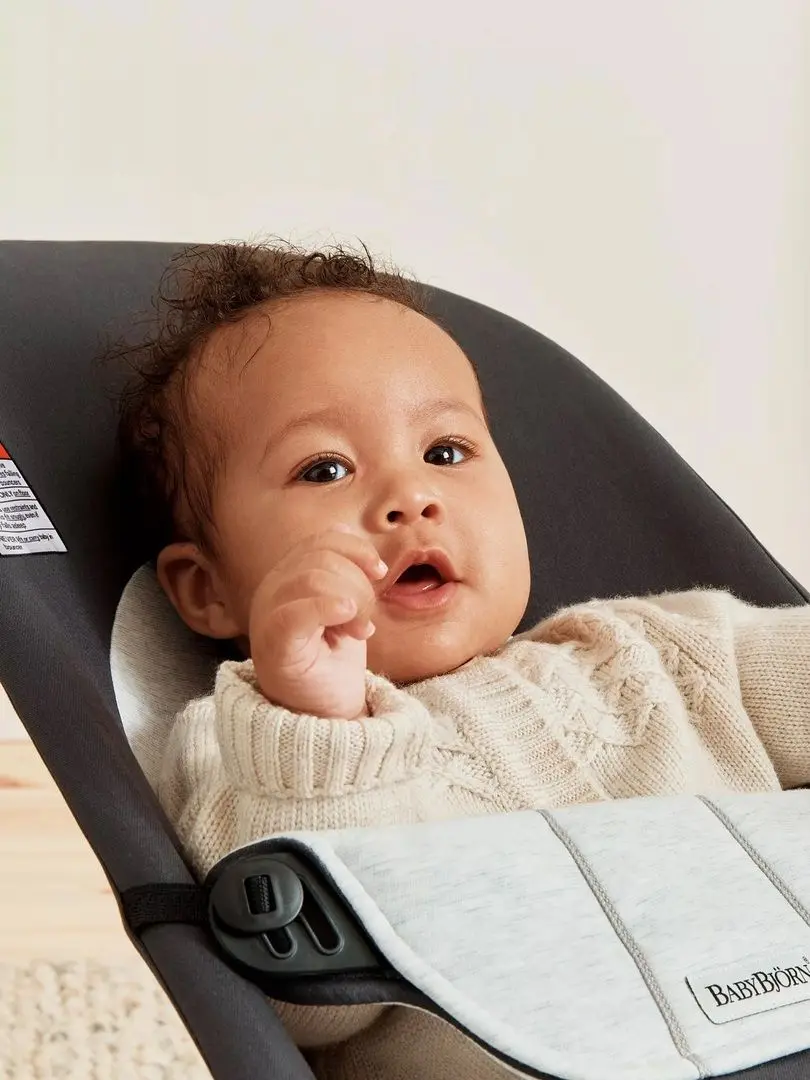 Sezlong-leagan pentru copii BabyBjorn Balance Soft (Gray/Dark Gray)