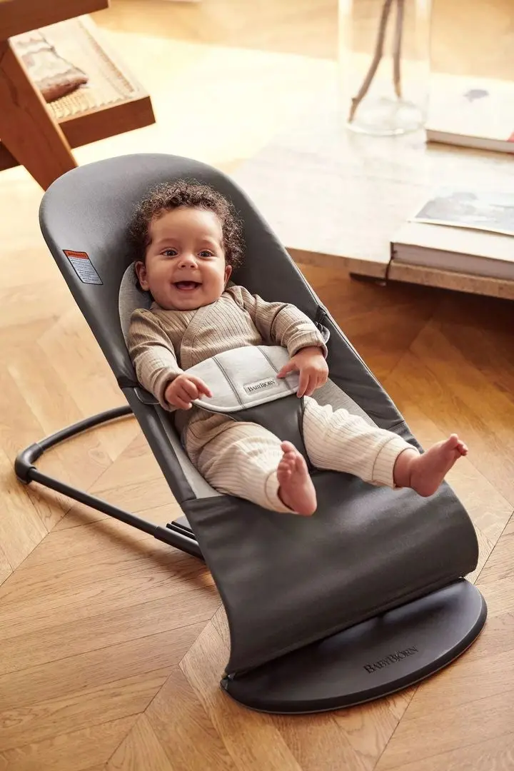 Sezlong-leagan pentru copii BabyBjorn Balance Soft (Gray/Dark Gray)