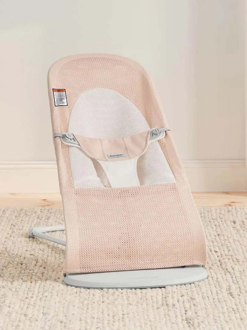 Sezlong-leagan pentru copii BabyBjorn Balance Soft (Pearly Pink)