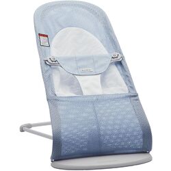 Sezlong-leagan pentru copii BabyBjorn Balance Soft (Sky Blue/White)