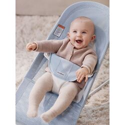 Детский шезлонг-качели BabyBjorn Balance Soft (Sky Blue/White) Thumb