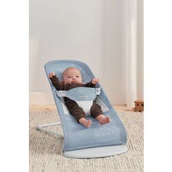 Детский шезлонг-качели BabyBjorn Balance Soft (Sky Blue/White) Thumb