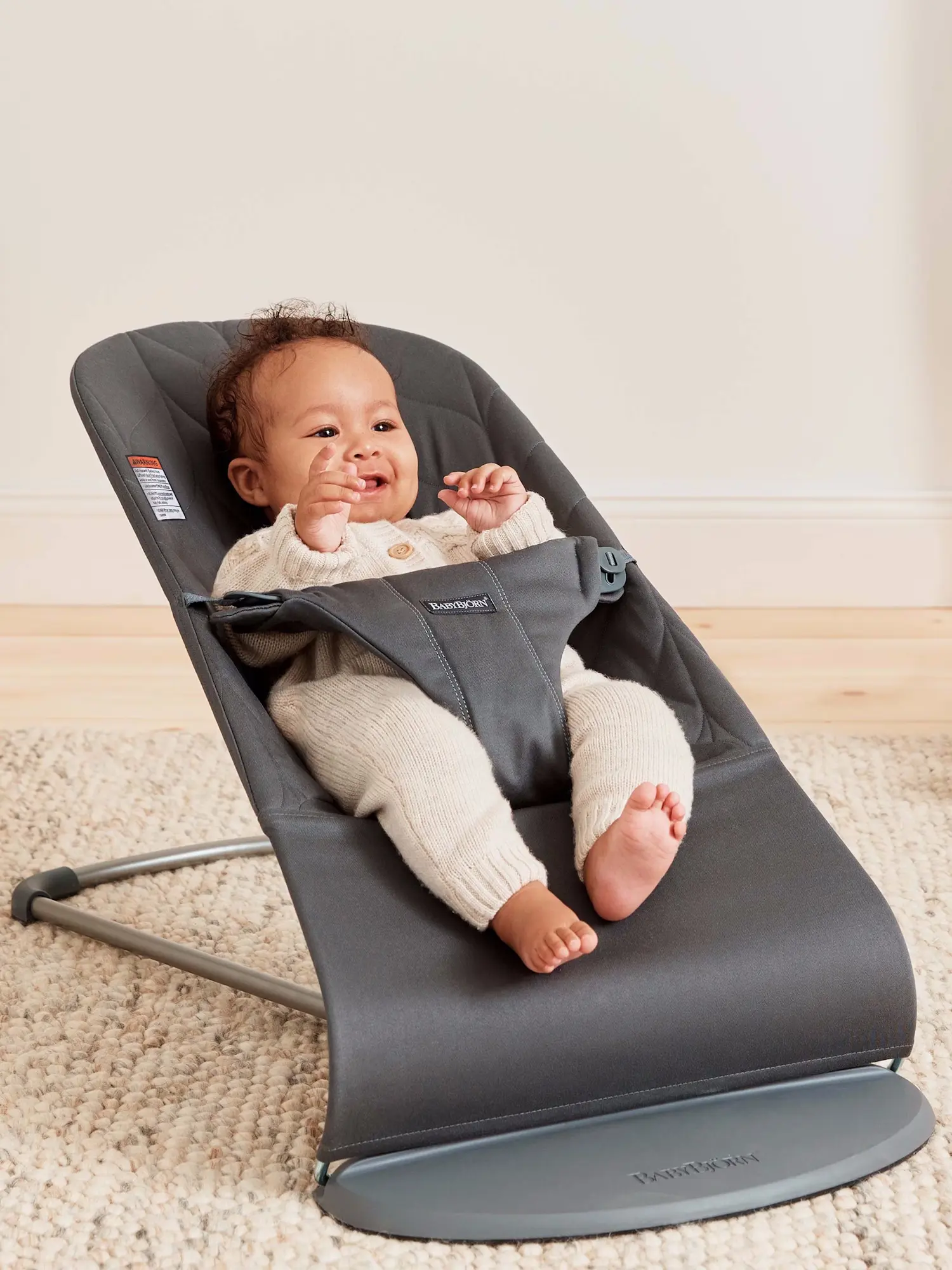 Sezlong-leagan pentru copii BabyBjorn Bliss (Anthracite) - 3