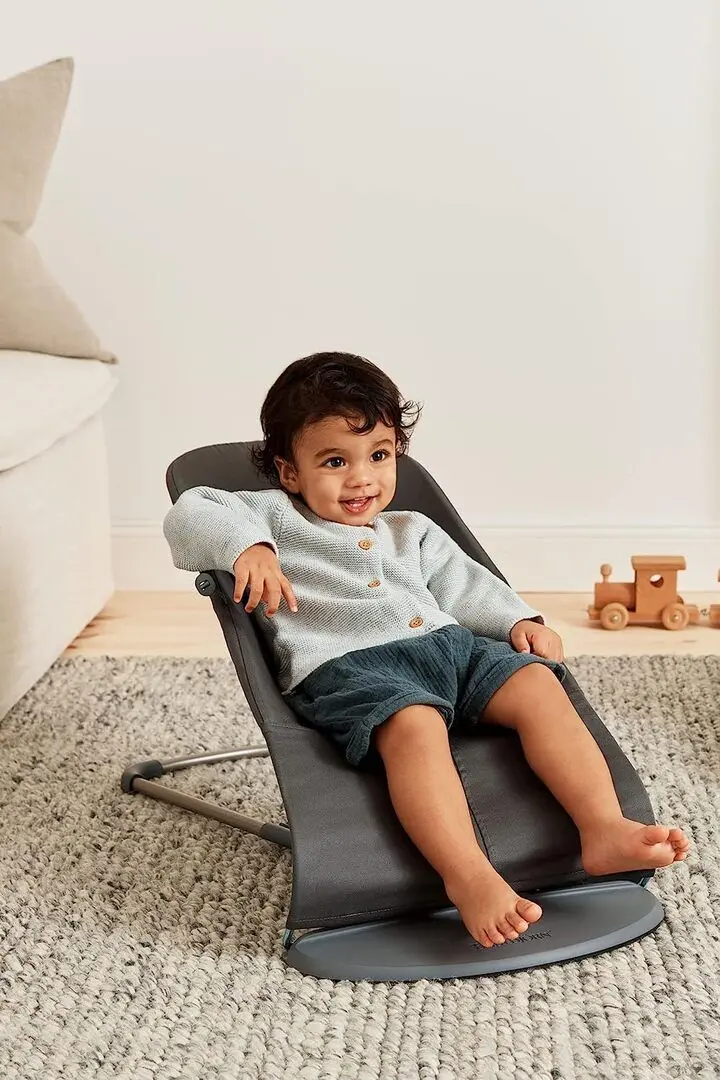Sezlong-leagan pentru copii BabyBjorn Bliss (Anthracite) - 5