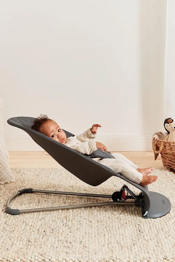 Sezlong-leagan pentru copii BabyBjorn Bliss (Anthracite) - 8