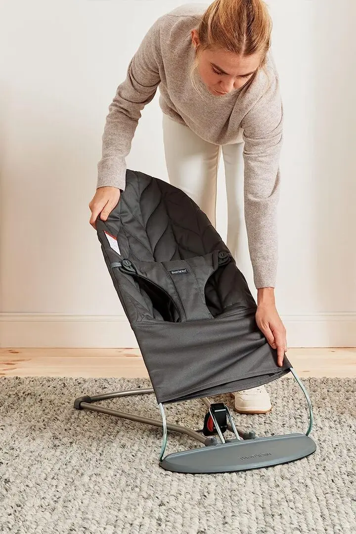 Sezlong-leagan pentru copii BabyBjorn Bliss (Anthracite) - 9