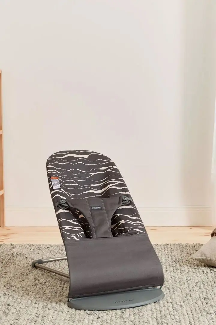 Sezlong-leagan pentru copii BabyBjorn Bliss (Anthracite/Landscape Print)