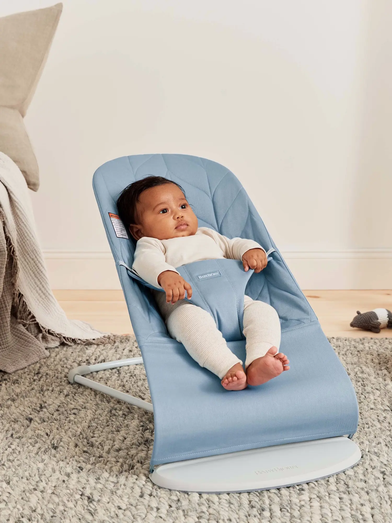 Sezlong-leagan pentru copii BabyBjorn Bliss (Blue) - 4