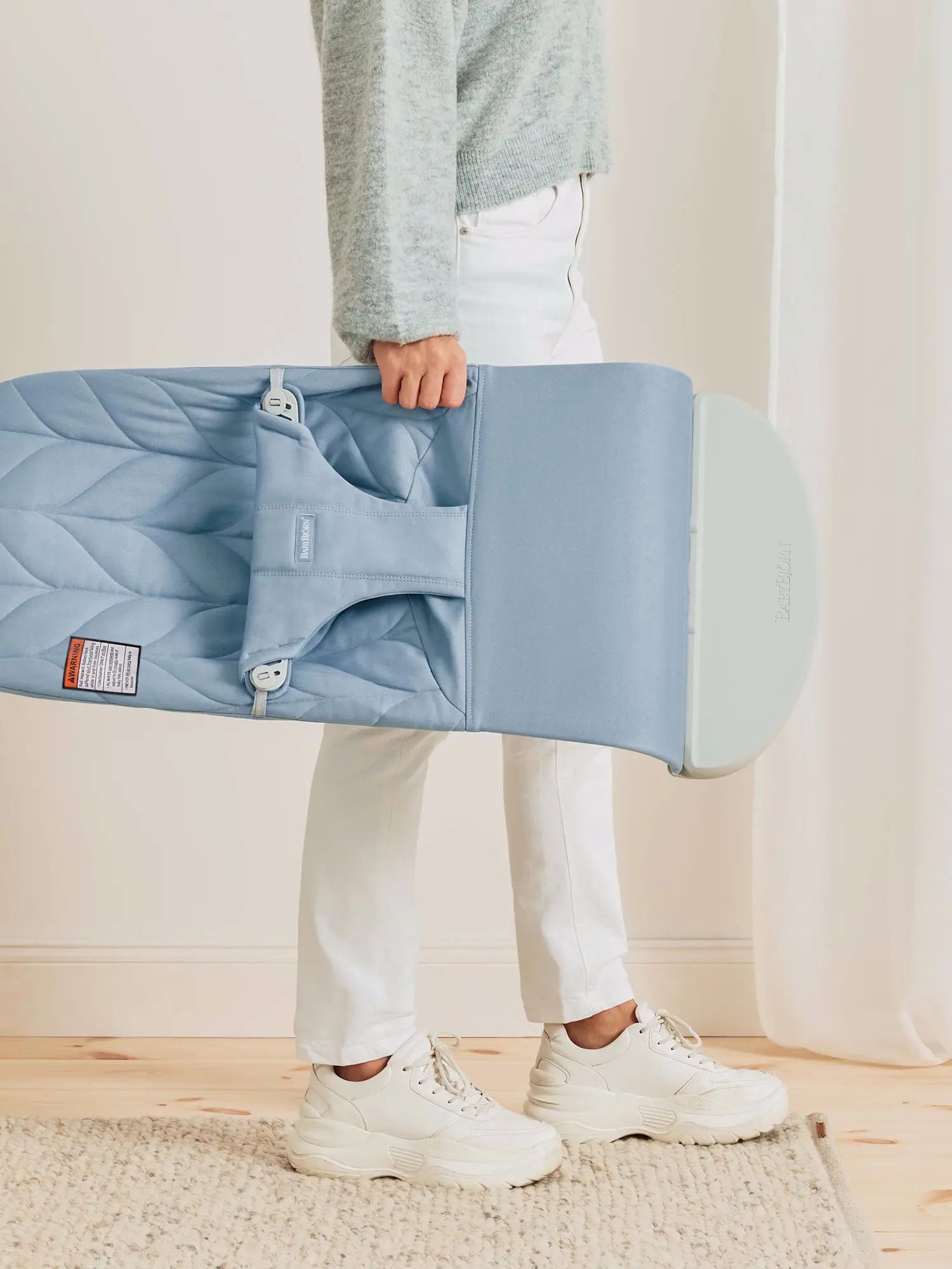 Sezlong-leagan pentru copii BabyBjorn Bliss (Blue) - 8