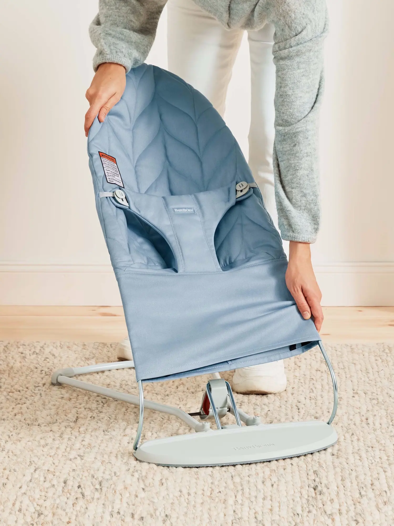 Sezlong-leagan pentru copii BabyBjorn Bliss (Blue) - 9