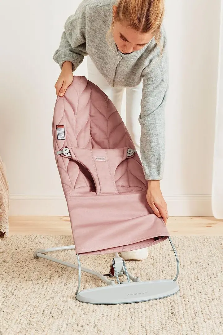 Sezlong-leagan pentru copii BabyBjorn Bliss (Dusty Pink)