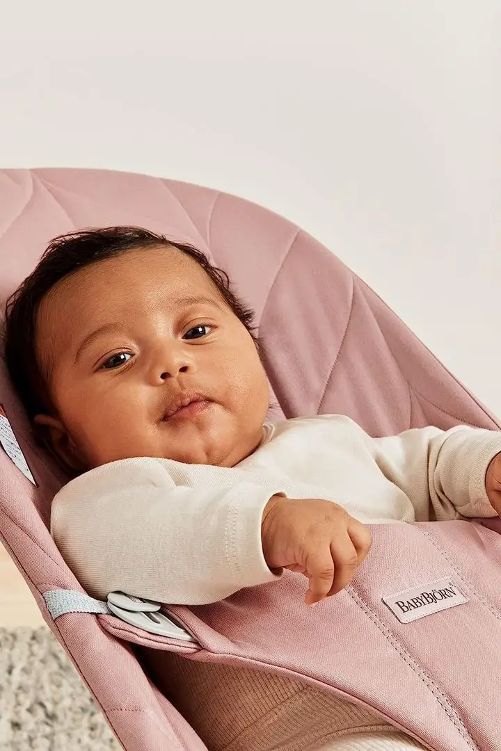 Sezlong-leagan pentru copii BabyBjorn Bliss (Dusty Pink)