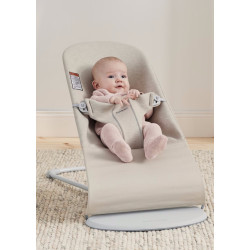 Детский шезлонг-качели BabyBjorn Bliss (Light Beige) Thumb