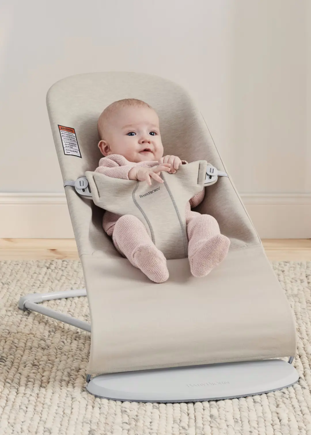 Детский шезлонг-качели BabyBjorn Bliss (Light Beige) - 2
