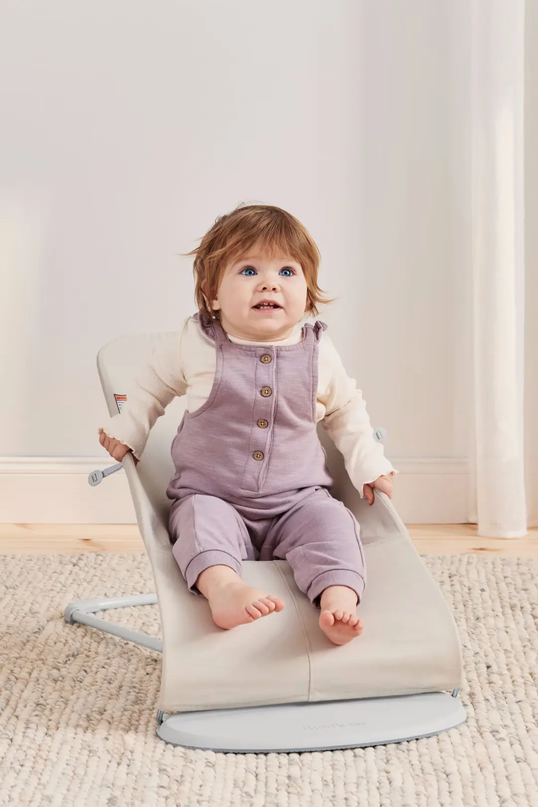 Детский шезлонг-качели BabyBjorn Bliss (Light Beige) - 6