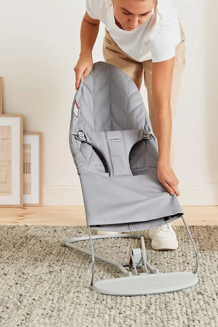 Sezlong-leagan pentru copii BabyBjorn Bliss (Light Grey)