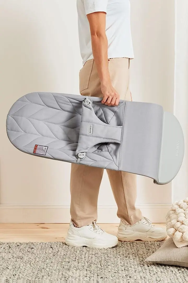 Sezlong-leagan pentru copii BabyBjorn Bliss (Light Grey)