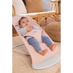 Детский шезлонг-качели BabyBjorn Bliss Melange (Light Pink) Thumb