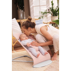Детский шезлонг-качели BabyBjorn Bliss Melange (Light Pink) Thumb