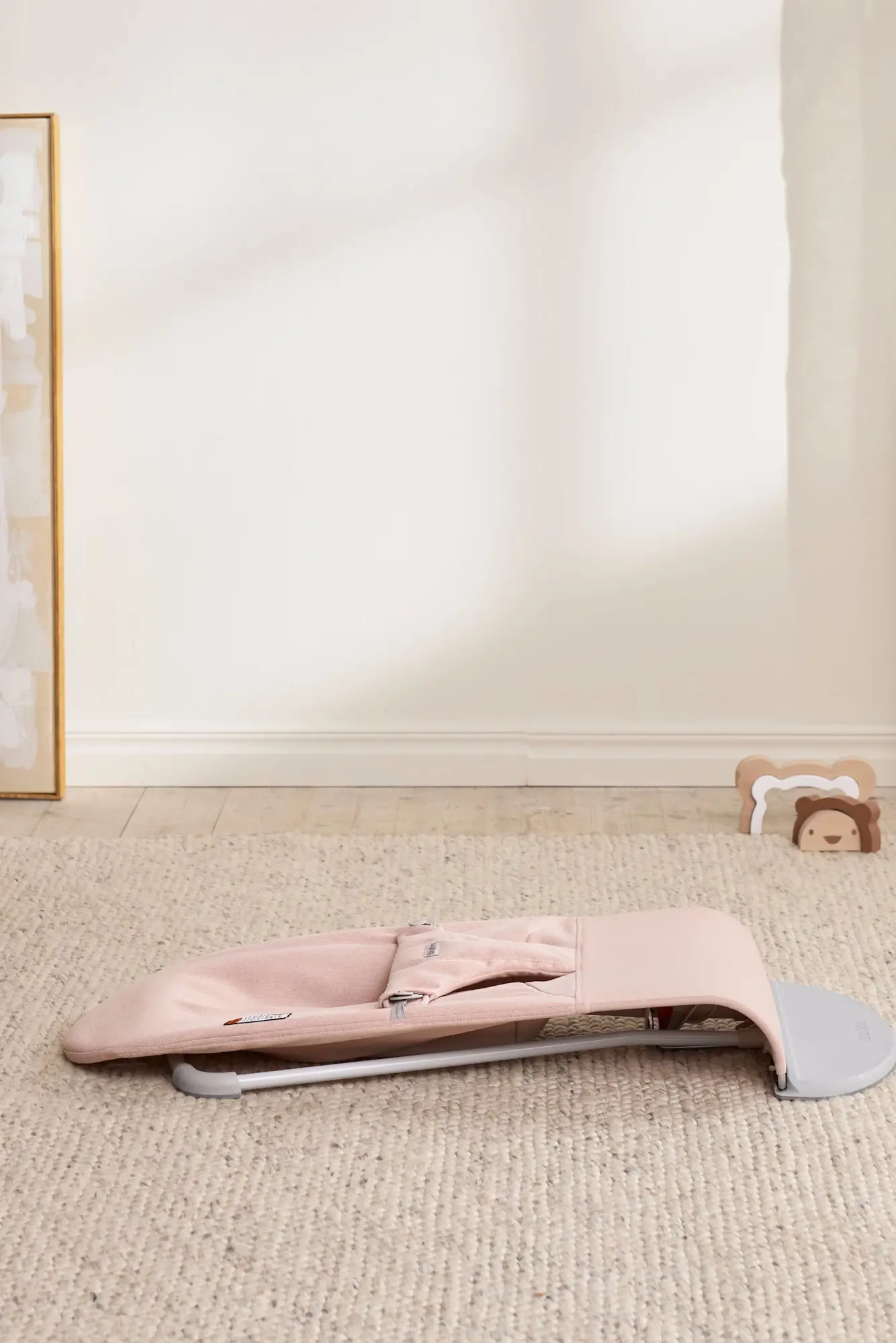Детский шезлонг-качели BabyBjorn Bliss Melange (Light Pink) - 10