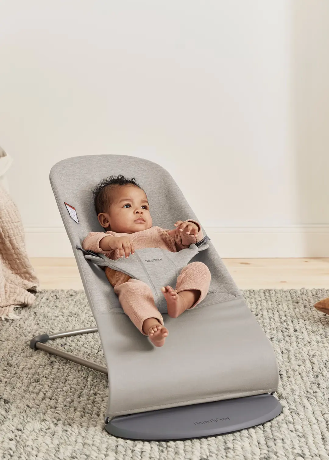 Детский шезлонг-качели BabyBjorn Bliss (Sand Grey) - 3