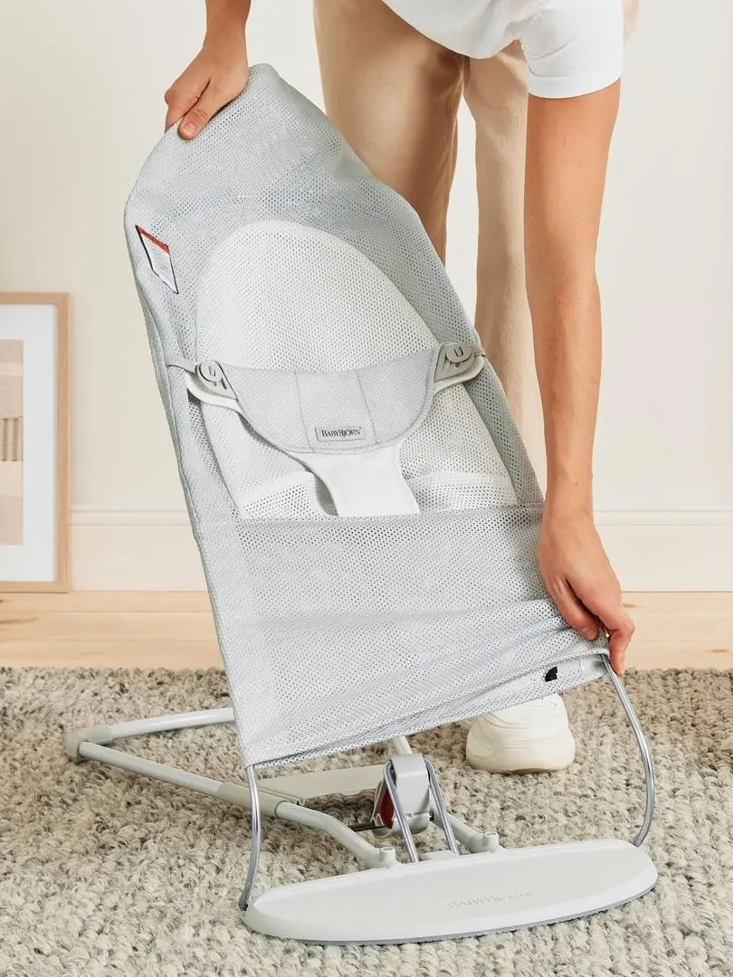 Balansoar BabyBjorn Balance Soft (Silver/White)