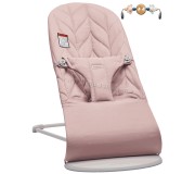 Balansoar cu jucarie BabyBjorn Bliss + Googly Eyes (Dusty Pink)