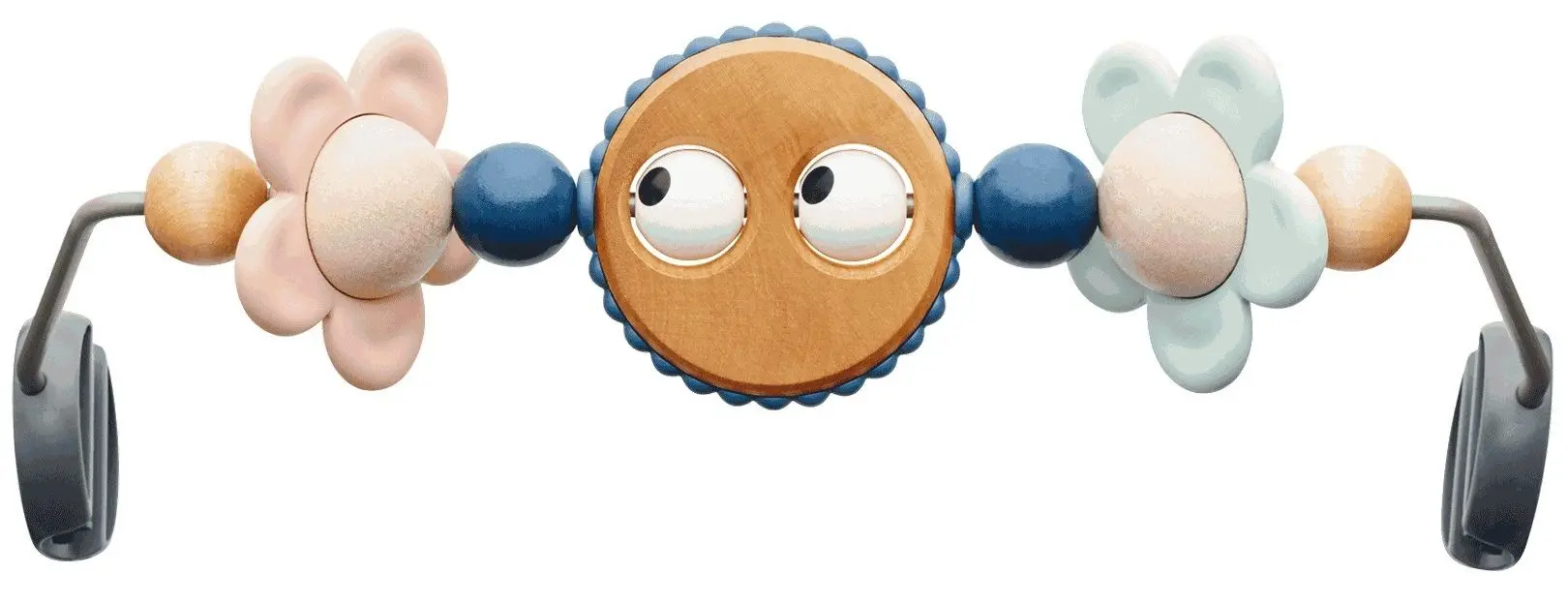 Balansoar cu jucarie BabyBjorn Bliss + Googly Eyes (Dusty Pink)