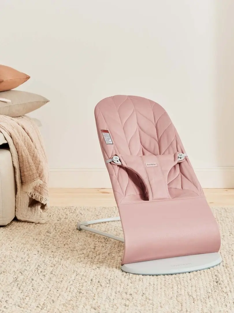 Balansoar cu jucarie BabyBjorn Bliss + Googly Eyes (Dusty Pink)