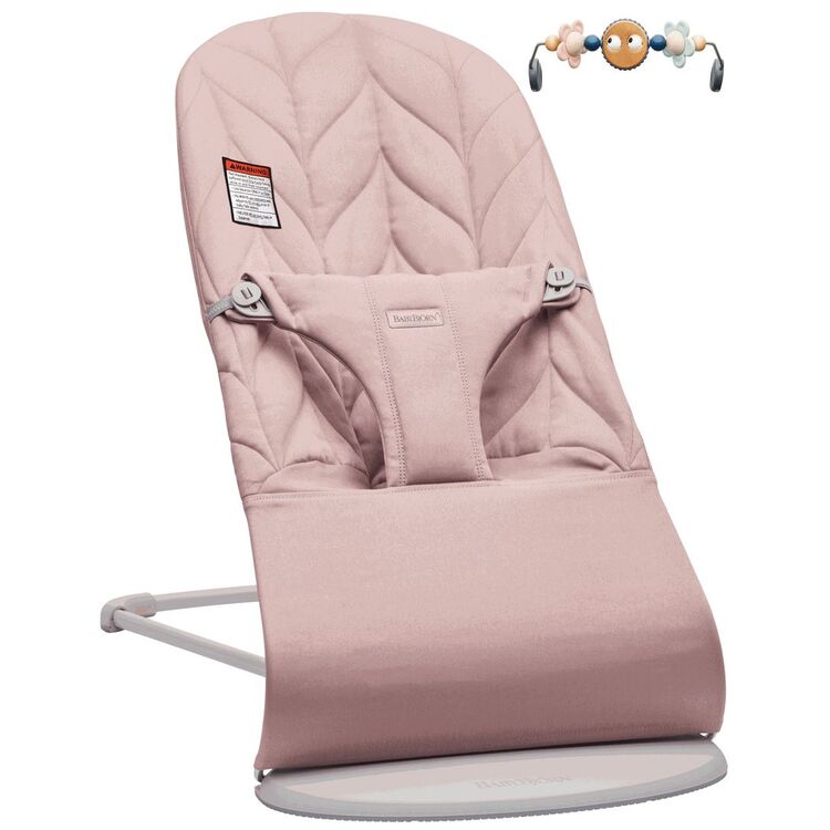 Кресло-шезлонг с игрушкой BabyBjorn Bliss + Googly Eyes (Dusty Pink)