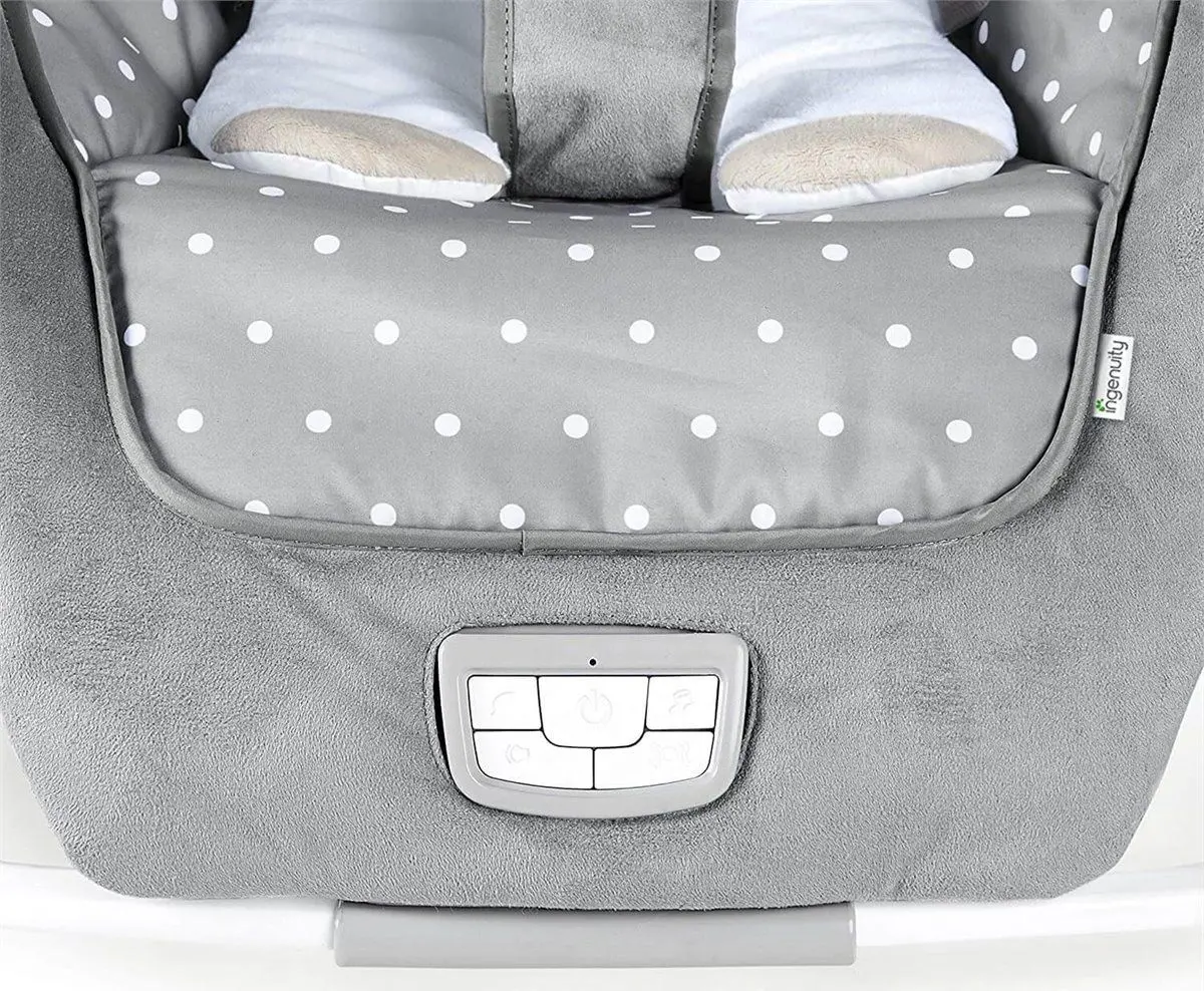 Scaun balansoar Bright Starts Ingenuity Cuddle Lamb (Grey)