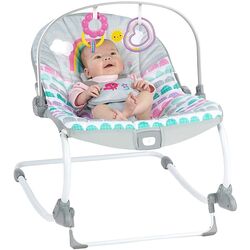 Sezlong-leagan pentru copii 2in1 Bright Starts Rosy Rainbow Thumb