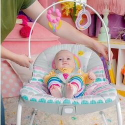 Sezlong-leagan pentru copii 2in1 Bright Starts Rosy Rainbow Thumb