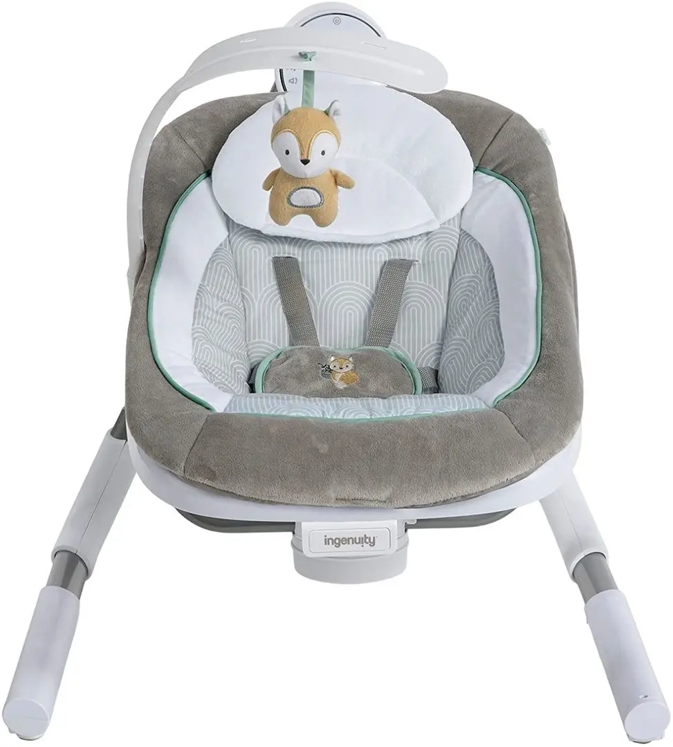 Sezlong-leagan pentru copii Bright Starts Ingenuity AnyWay Sway (Grey)