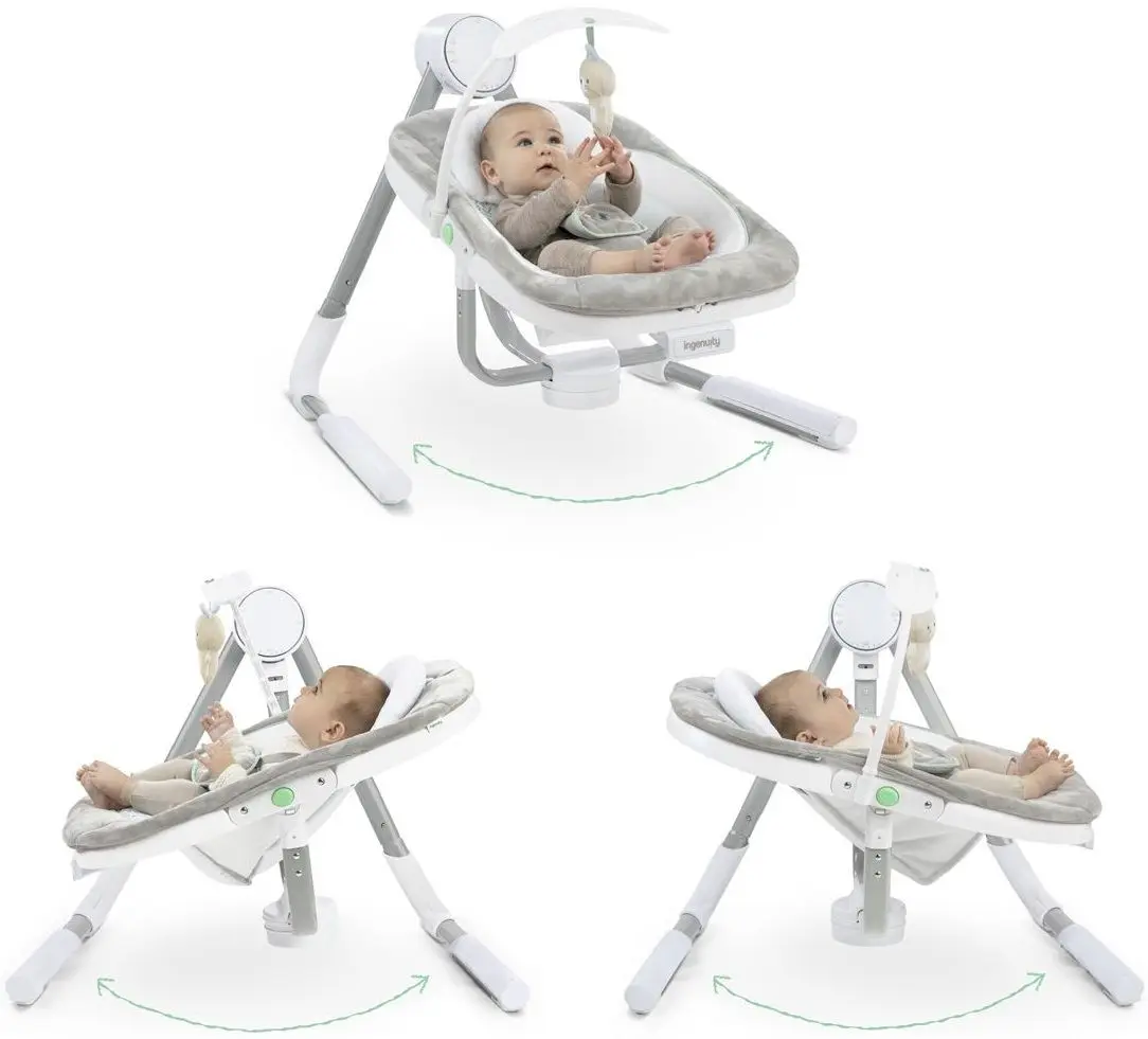 Sezlong-leagan pentru copii Bright Starts Ingenuity AnyWay Sway (Spruce)