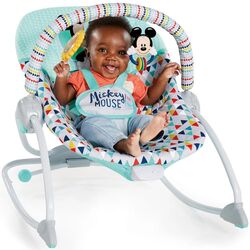 Sezlong-leagan pentru copii Bright Starts Mickey Mouse (Green/Grey) Thumb