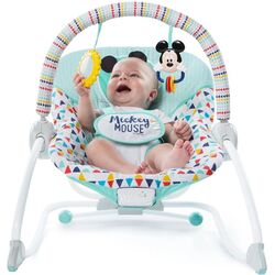 Sezlong-leagan pentru copii Bright Starts Mickey Mouse (Green/Grey) Thumb