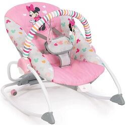 Детский шезлонг-качели Bright Starts Minnie Mouse Forever Besties (Pink/Grey) Thumb