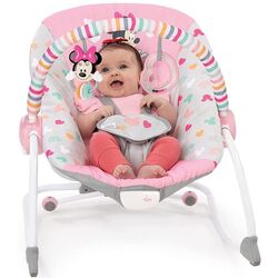 Детский шезлонг-качели Bright Starts Minnie Mouse Forever Besties (Pink/Grey) Thumb