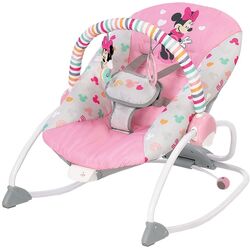 Sezlong-leagan pentru copii Bright Starts Minnie Mouse Forever Besties (Pink/Grey)