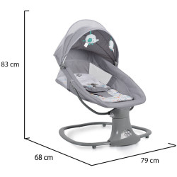 Sezlong pentru copii Cangaroo Axel (Grey) Thumb