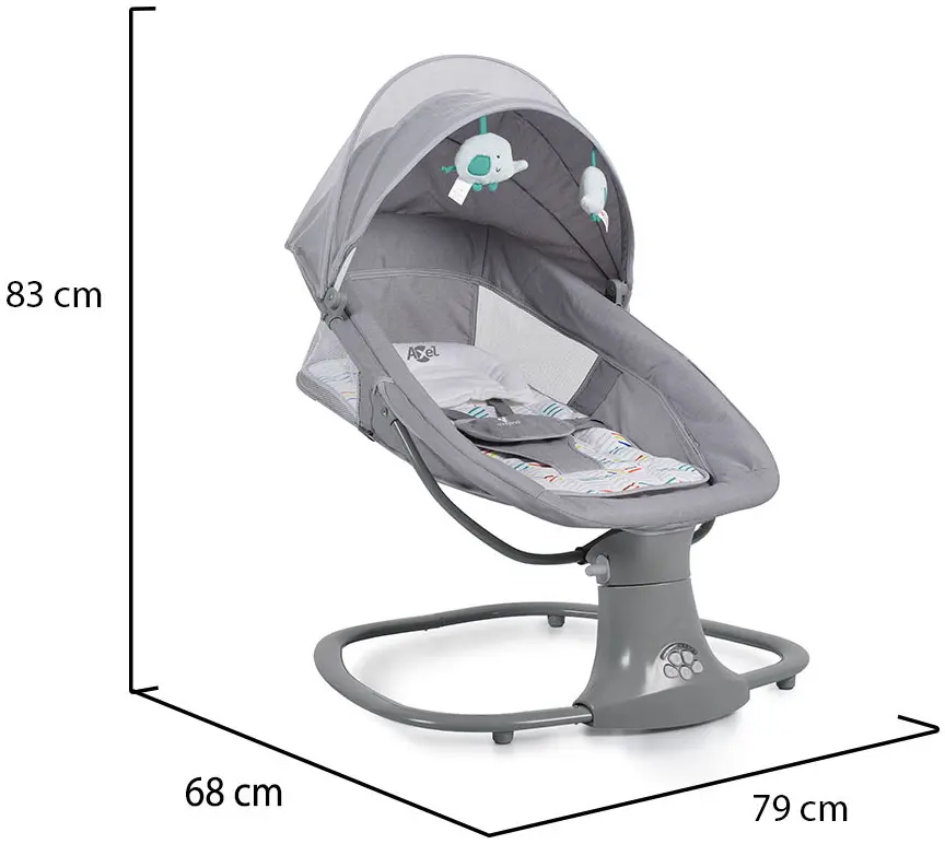 Sezlong pentru copii Cangaroo Axel (Grey)