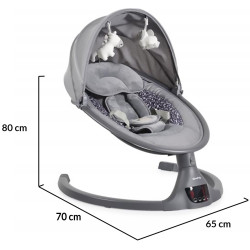Sezlong pentru copii Cangaroo iSwing (Graphite) Thumb