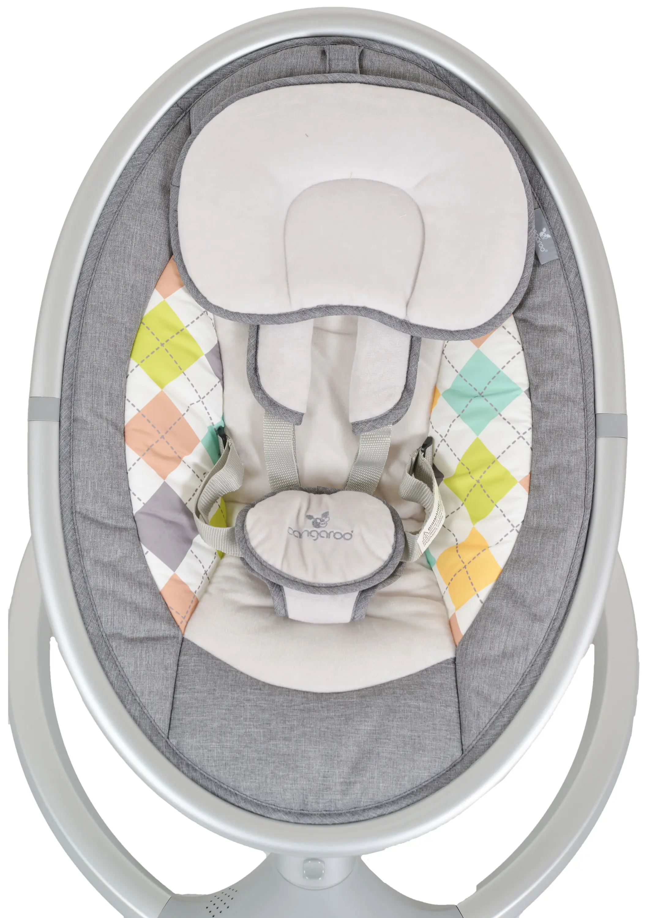 Sezlong pentru copii Cangaroo iSwing (Light Grey)