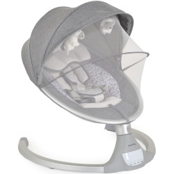 Sezlong pentru copii Cangaroo iSwing (Silver)