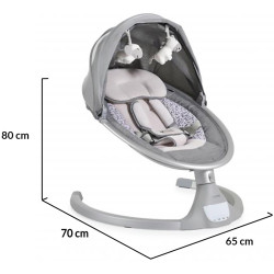 Sezlong pentru copii Cangaroo iSwing (Silver) Thumb