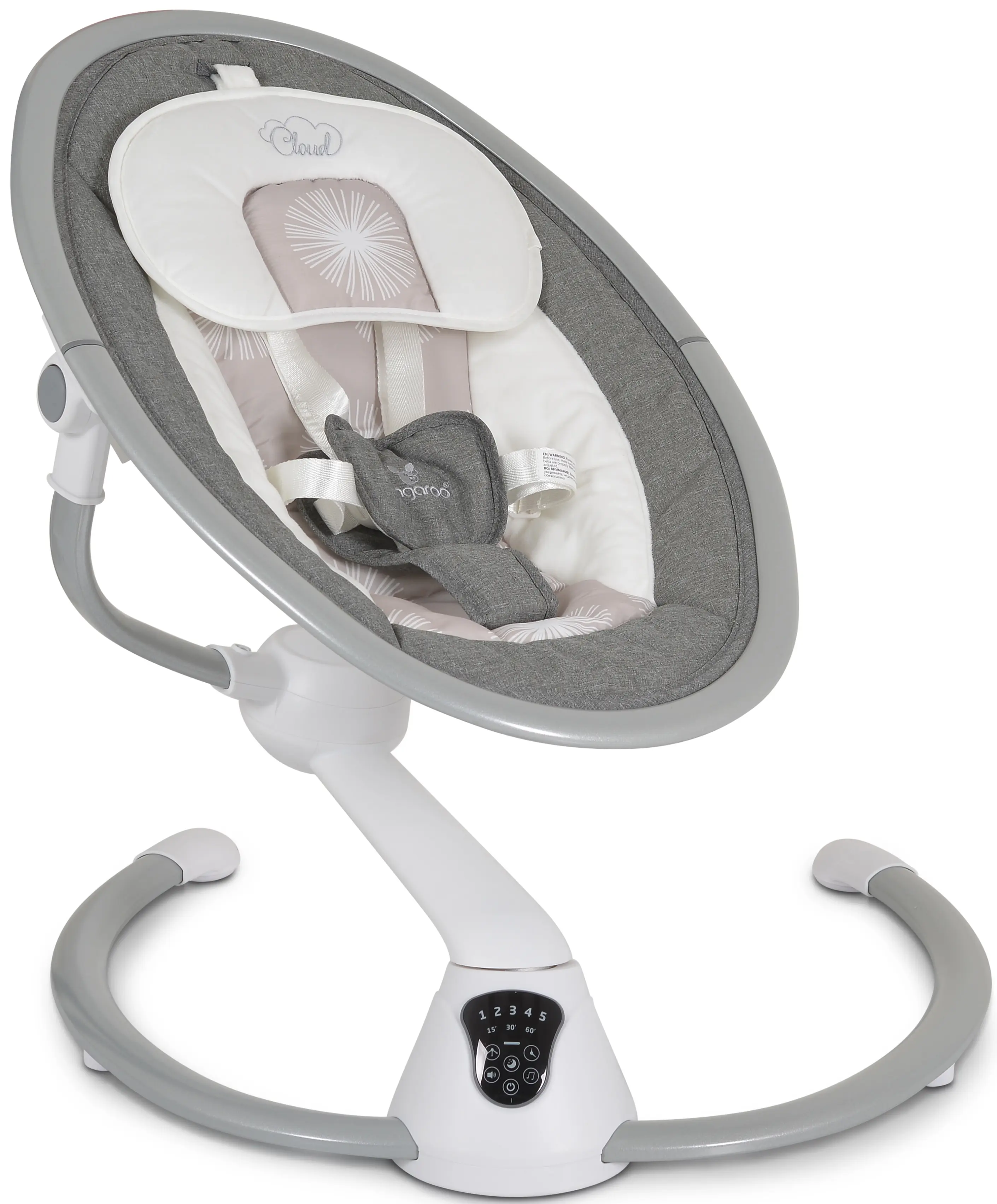 Sezlong-leagan pentru copii Cangaroo Cloud Touch (Grey)