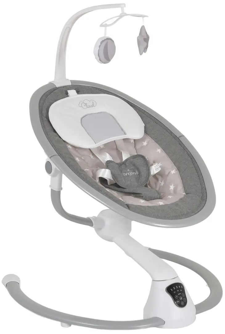 Sezlong-leagan pentru copii Cangaroo Cloud Touch Stars (Grey)