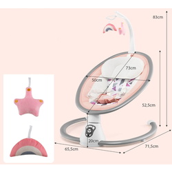 Детский шезлонг Costway BC10179DE-PI (Pink) Thumb