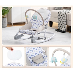 Детский шезлонг Costway BC10230GR (Grey) Thumb